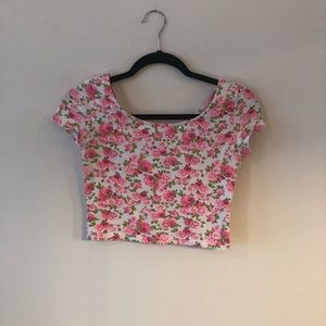 Floral crop top
